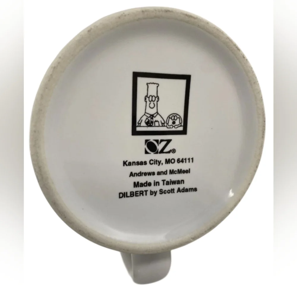 Vintage 1995 Dilbert Coffee Mug Cup Funny Humor Scott Adams Oz - Picture 6 of 6